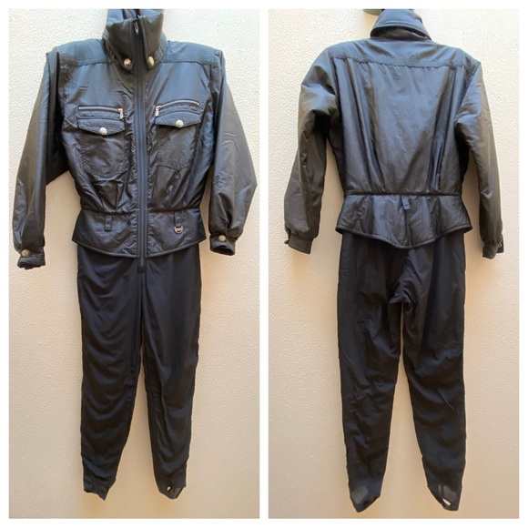 NILS Jackets & Blazers - NILS Black One Piece Ski Suit Winter Skiwear Size 12